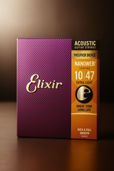 🎸 Cordas Elixir Nanoweb 10-47 — Som Rico e Duradouro