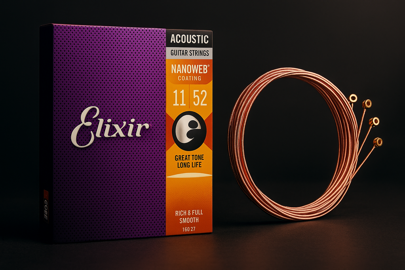🎸 Cordas Elixir Nanoweb 10-47 — Som Rico e Duradouro