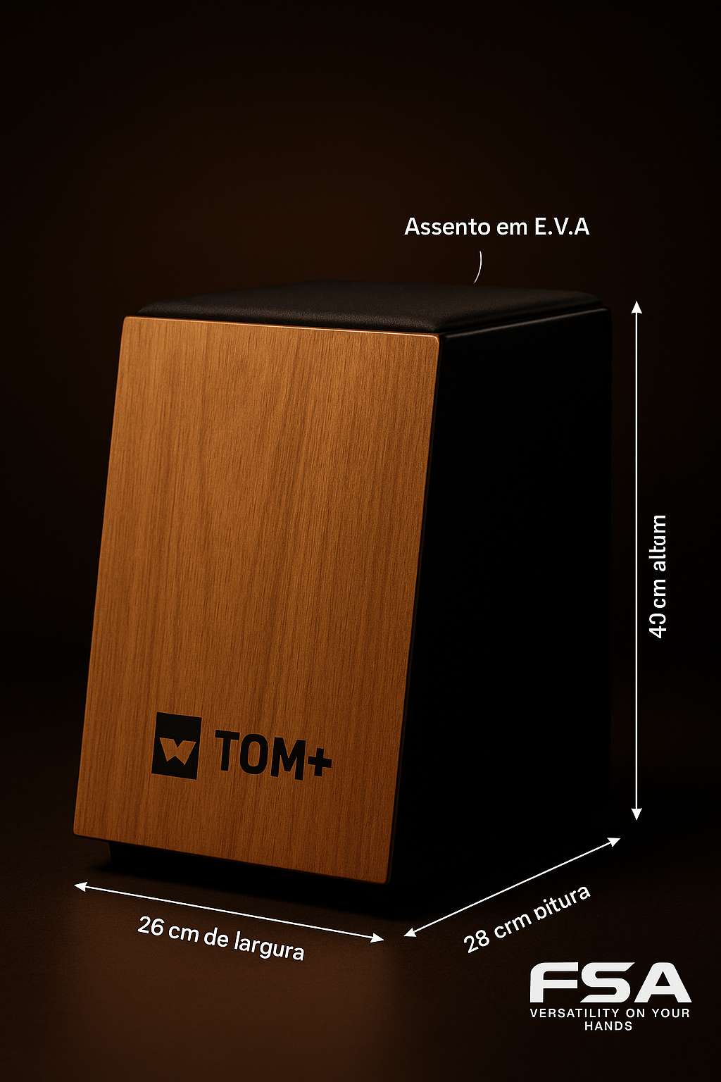 Caixa Acústica TOM+ by FSA Som Profissional com Estilo e Potência!
