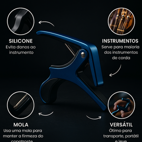 Capotraste Profissional para Violão e Guitarra — Transforme Seu Som!