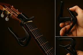 Capotraste Profissional para Violão e Guitarra — Transforme Seu Som!