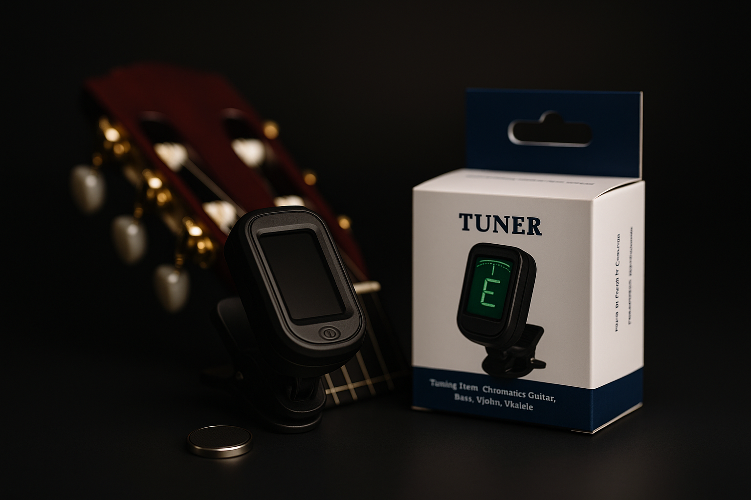 Afinador Digital Cromático Clip Violão Viola Guitarra Cavaco