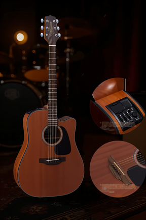 Violão eletroacústica Takamine GD11MCE para destros natural laurel satin