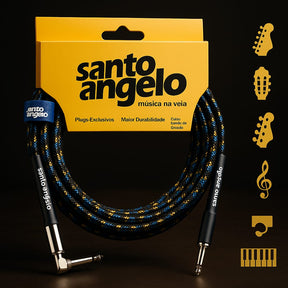 Cabo Santo Angelo Guitarra Violão Teclado Tecido P10 L 3,05m
