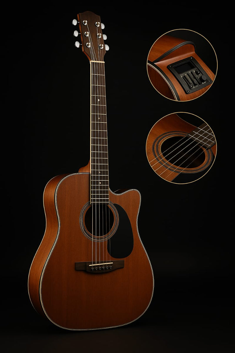 Violão eletroacústica Takamine GD11MCE para destros natural laurel satin