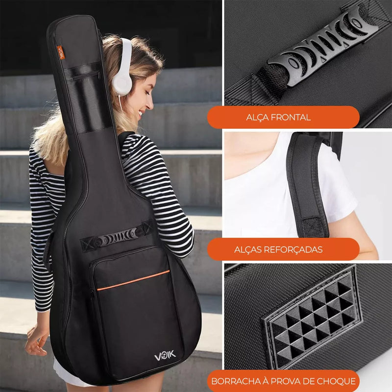 Capa Premium para Violão VOK — Proteção, Estilo e Conforto para Músicos de Verdade!