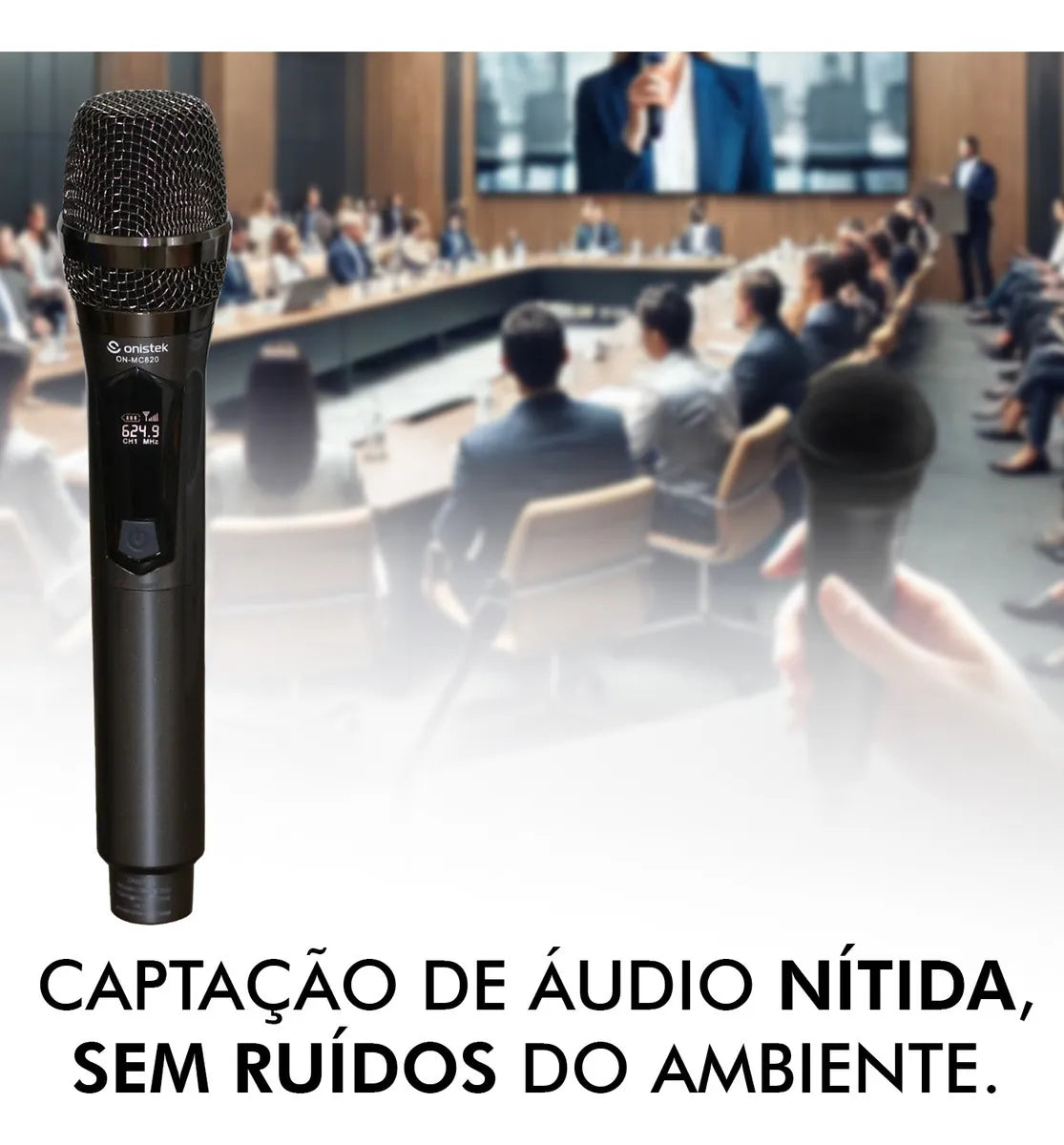 Kit 2 Microfone Sem Fio Onistek ON-MC820