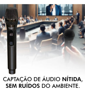 Kit 2 Microfone Sem Fio Onistek ON-MC820