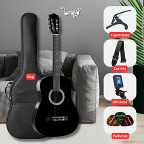 Kit Violão Acústico Estudante Bravo An100 Nylon Clássico + Acessórios
