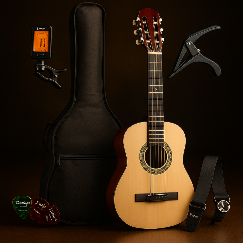 Kit Violão Acústico Estudante Bravo An100 Nylon Clássico + Acessórios