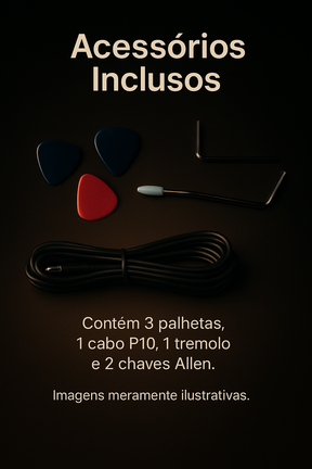 Guitarra Elétrica Stratocaster Vermelha