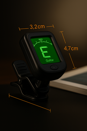 Afinador Digital Cromático Clip Violão Viola Guitarra Cavaco