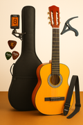 Kit Violão Acústico Estudante Bravo An100 Nylon Clássico + Acessórios