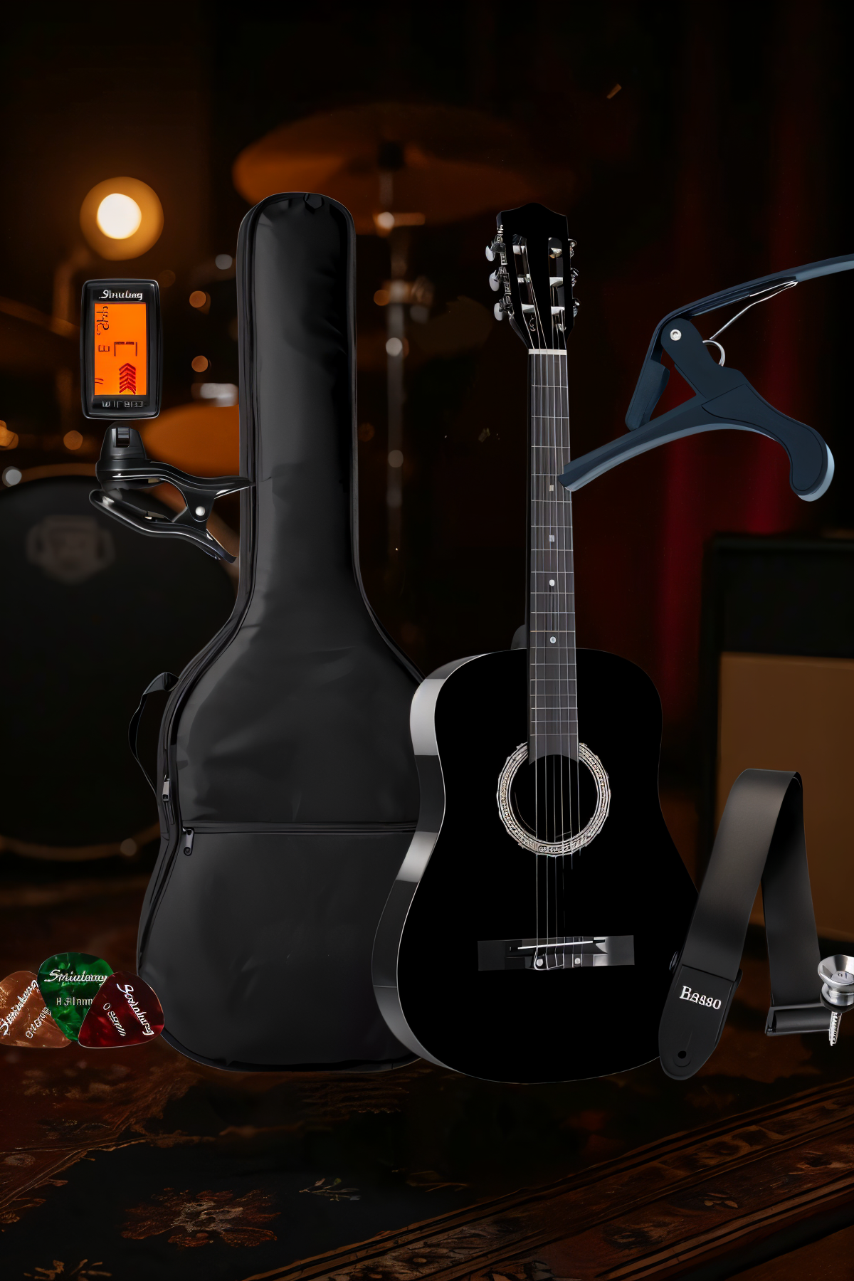 Kit Violão Acústico Estudante Bravo An100 Nylon Clássico + Acessórios