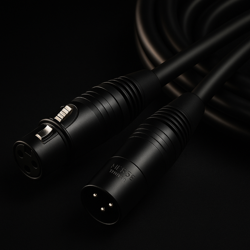 Cabo Dmx / Balanceado / Xlr -- Santo Angelo Lw -- 3 Metros Cor Preto