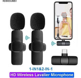 KIT 2 Microfone Sem Fio Duplo H’MASTON